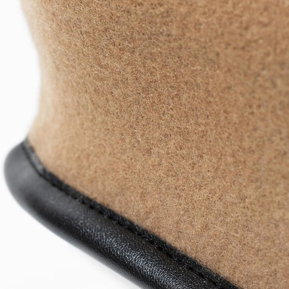 British Military Berets with Leather Sweatband, Adjustbale Army Wool Beret for M - Picture 9 of 9